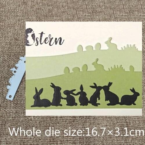 New Design Craft Metal Cutting Dies cut die Easter bunny eggs decoration Scrapbooking Album Paper Card Craft Embossing Die Cuts