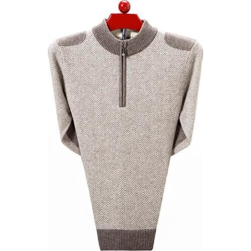 Autumn Winter New Arrival Mens Brand Thick Warm Cashmere Semi Turtleneck Loose Casual Elastic Male Wool Pullover Size XS-3XL