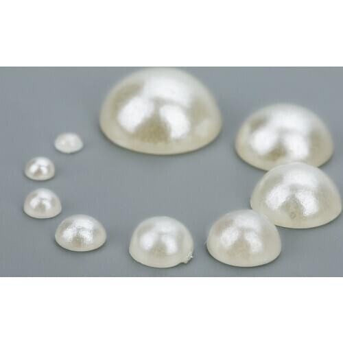 200pcs/lot 2-10MM Flatback Half Round Pearl Craft ABS Imitation Pearl Resin Scrapbook Beads for DIY Decoration Jewelry Findings