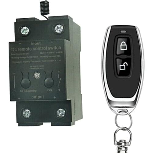 433Mhz universal wireless remote control switch DC 12V24V48V 1CH relay receiving module and RF 433Mhz remote control