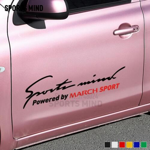 10 Pieces Customizable Car Styling Automobiles Car Sticker Decal For Nissan March K12 Nismo Sticker For Car Accessories