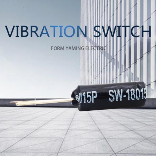 100pcs Vibration Switch Button Spring Black Micro Mini Electrical Sensor SW-18015P