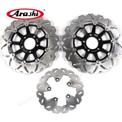Arashi 1 Set 310 / 240 mm CNC Front Rear Brake Disc Rotors For SUZUKI GSX R 750 GSXR750 1989 1990 1991 1992 1993 1994 1995