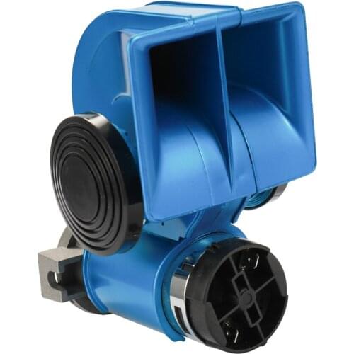 KKMOON 12V 150dB AUTO Twin Dual Tone Compact Air Loud Horn Compressor Red Truck Car Bus Van snail air horn Car accessories