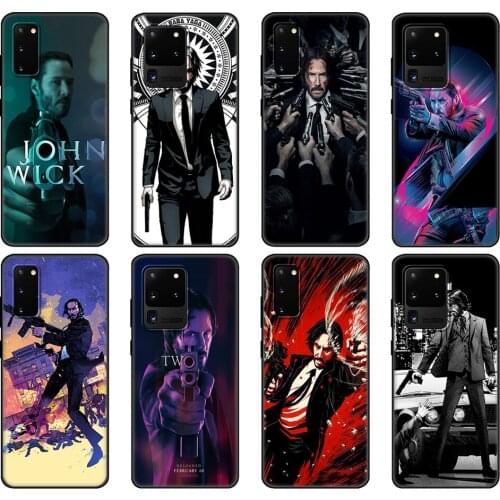 Black tpu Case For Samsung galaxy S20 /S20 PLUS/S20 ultra/S20+ /S20FE back cover John Wick