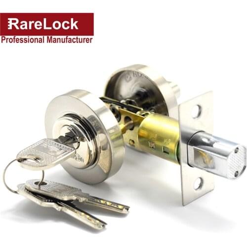 Stainless Door Lock Deadbolt Round Knob for Bedroom Shop Hotel Office School Door Hardware DIY Rarelock MMS241 cc