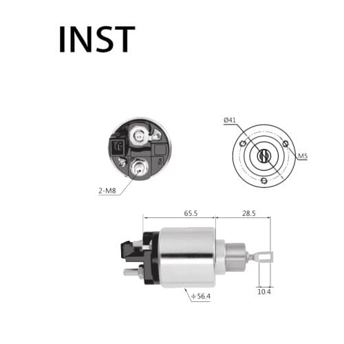 ELECTROMAGNETIC SWTICH SOLENOID FOR 12V 1.7KW 0.331.303.147 2.339.303.211 2.339.303.222 2.339.303.258 2.339.303.265 2.339.303.3