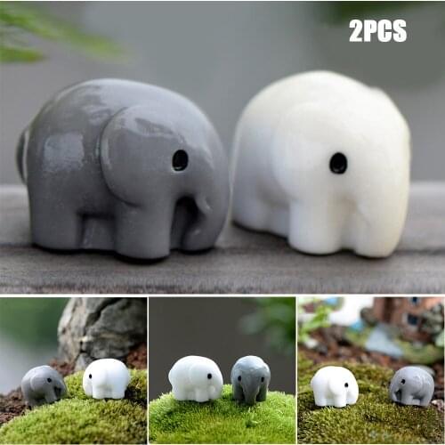 Mushroom Houses Resin Figurine Craft Plant Pot Garden Decor Garden Ornament 2pcs Hogard