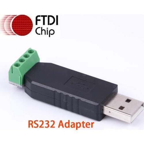 USB 2.0 RS 232 RS232 Converter Adapter Cable 4 Pin Serial Port FTDI Chip TX RX GND VCC 5V Module Support Win10/8/Vista/Android