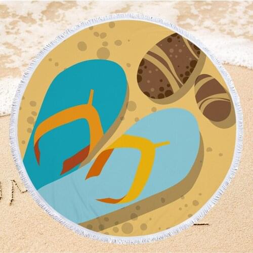 Ocean Series Summer Beach Towel with Tassel Sunbathing Swimming Towel Outdoor Travel Picnic Mat Home Decor Wall Tapestry