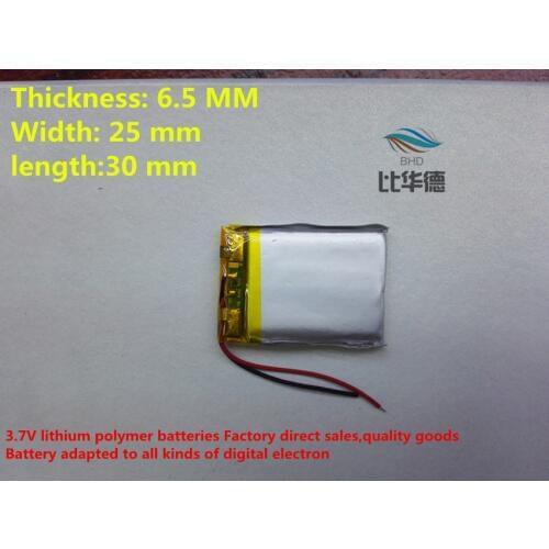 652530 400mah lithium-ion polymer battery quality goods quality of CE FCC ROHS certification authority