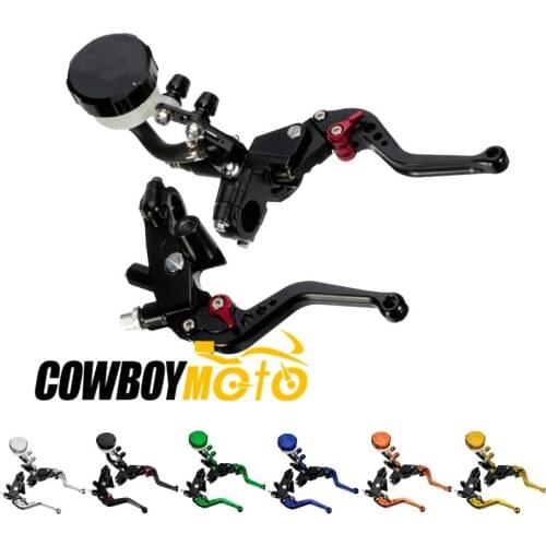 Motorcycle Hydraulic Brake Cable Clutch Levers Master Cylinder Reservoir 7/8" 22mm Handlebar For 125cc 150cc 400cc Pit Dirt Bike