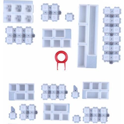 Keycap Molds Silicone kit, Handmade Crystal Resin Molds for Key Caps of Gaming Keyboards Mechanical DIY Cute Cat Claw, Keycap S