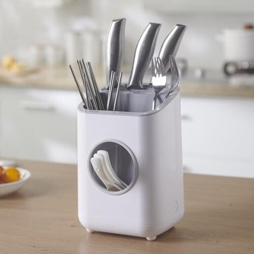 New Chinese Style Plastic Knife Rest Chopsticks Box Kitchen Supplies Cabinet Separated Storage Box Desktop Cosmetics Drawer