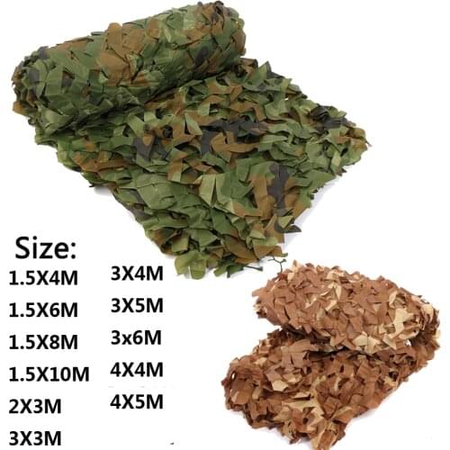 2x3m /1.5x4m Hunting Military Camouflage Nets Woodland Army Training Camo netting Car Covers Tent Shade Camping Sun Shelter