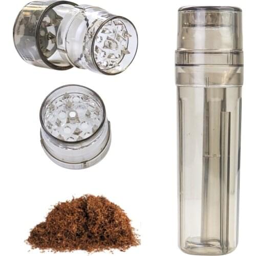 Plastic Tobacco Grinder Joint Roller 4-layer Weed Grinders Smoking Accessories Rolling Paper Manual Cone Cigarette Maker Tools