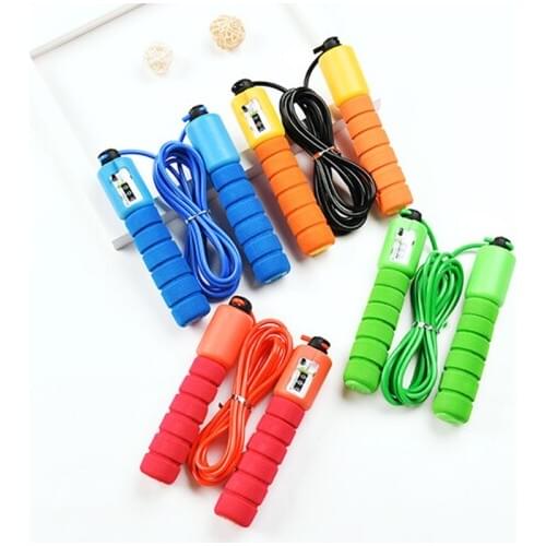 Professional Sponge Jump Rope With Electronic Counter Adjustable Fast Speed Counting Jump Rope Skipping Wire Fittness Gear