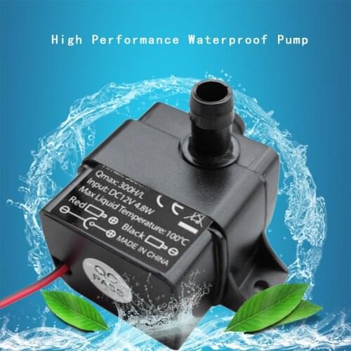 High Performance QR30E DC 12V 4.2W 240L/H Flow Rate CPU Cooling Car Brushless Water Pump Waterproof Brushless Pump