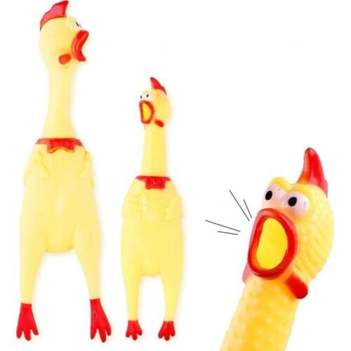 Funny Dog Toys Rooster Crows Attract Puppy Screaming Chicken Dog Squeak Cat Pet Toys