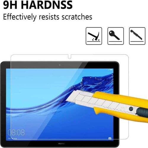 Screen Protector Film for Huawei Mediapad T5 10, 9H Tempered Glass AGS2-W09 / L09 / L03 / W19 9H 10.1 '' for Tablet