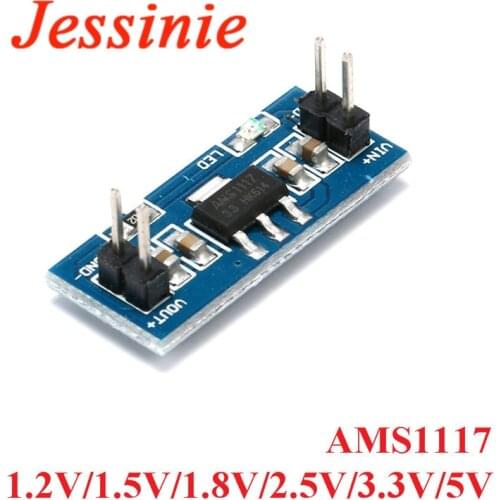 AMS1117 DC-DC Step Down Buck Power Supply Module For Arduino Raspberry pi DC DC 1.2V 1.5V 1.8V 2.5V 3.3V 5V 800mA