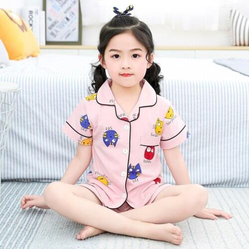 Kids Boys Sleepwear Baby 2021 Spring Cotton Sets Children Homewear Pajamas for Girl Pyjamas Kids Nightwear 2-14Y Teenage Clothes