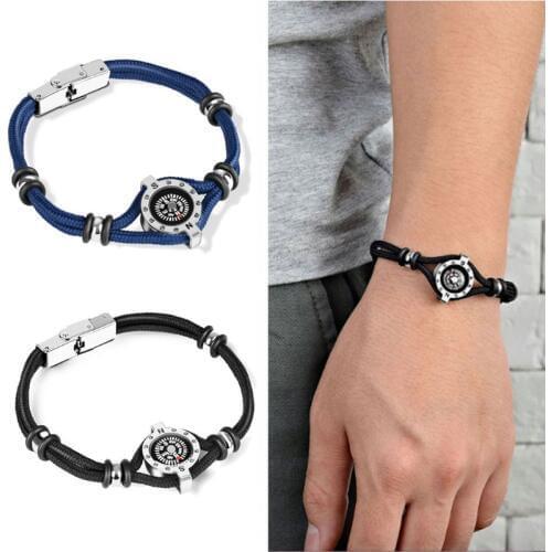 Outdoor Enthusiast Emergency Compass Paracord Bracelet for Outdoor Camper Hiker Hiking Gift Camping Gift