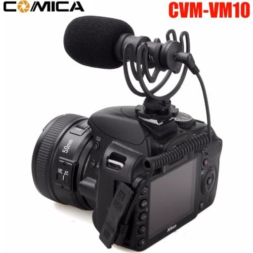 COMICA CVM-VM10 Condenser Microphone MIC Cardioid Directional Condenser Shotgun Microphone Video Interview Camera MIC for Canon