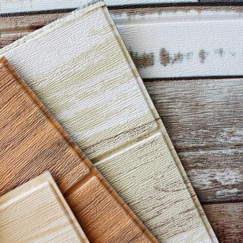 16PCS 70*70cm Wall 3D Stickers Waterproof Self-Adhesive Panels Bathroom Self-Adhesive Wallpaper Kitchen Living Room Home Decor