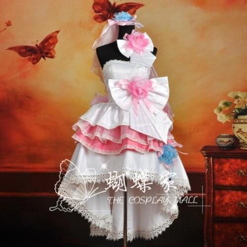 Newest! Macross F Itsuwari No Utahime Ranka Lee Card Cover Gothic Dress Cosplay Costume ,Perfect Custom For you