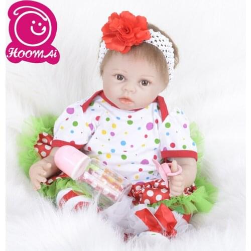 New Arrival 55cm Baby Girl DollLifelike Bebe Reborn Bonecas Handmade Baby Toy For Kids Christmas Gifts