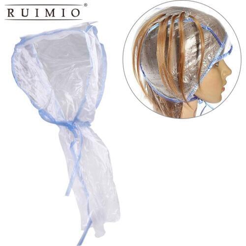 Disposable Salon Hair Coloring Highlighting Cap Reusable Set with Plastic Hook Frosting Tipping Color Hairstyling Tools