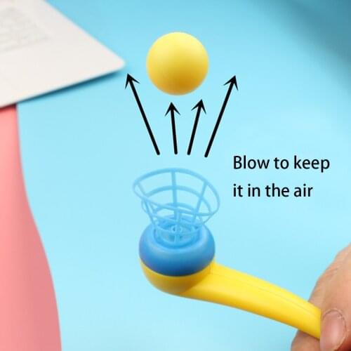 Suspended Blow Pipe Blow Ball Rod Board Game for Children Balance Training Floating Blowing Ball Board Game Family Kids Toy