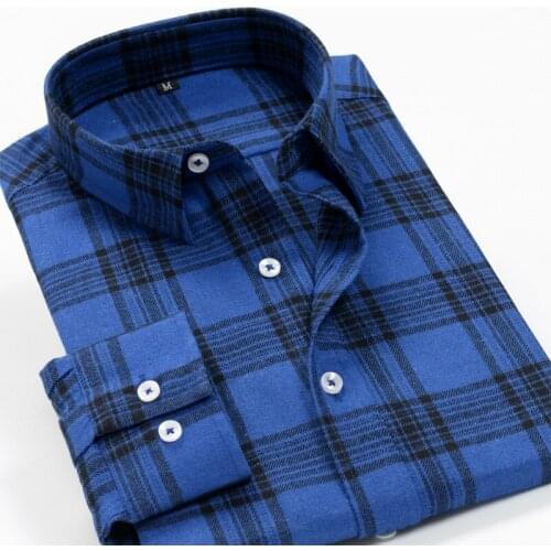 14 colors available Plus the large size 8XL 9XL 10XL Mens oversized plaid shirt Business casual loose mens long-sleeved shirt