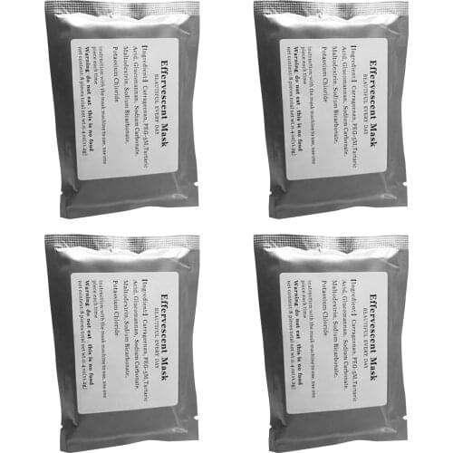 Effervescent Mask Treatment DIY Natural Fruit Vegetable Mask SPA Skin Care Silk Facial Collagen Facial Mask Machine Tablets