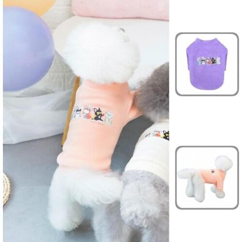 Skin-friendly Stylish Dogs Warm Tops Clothing Non-allergic Pet Apparel Close Fitting Pet Supplies