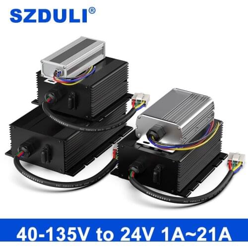 SZDULI fully isolated 48V60V72V to 24V 1A 3A 5A 8A 10A 15A 21A power converter 40-90V to 24V electric vehicle step-down