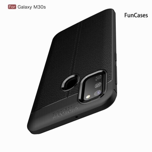 Bright Mirror Cases For ajax Samsung M30S Aksesuar Cover New Case Coverage sFor Samsung Galaxy cellular M21 Lychee Pattern Cases