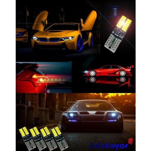 1Pcs 3W 6000K T10 LED W5W 4014 24 SMD Auto Lamp Cars From Canbus Light-Emitting Diodes Independent Bulb Excelente producto