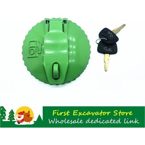 Excavator accessories For Kobelco SK120 200 330-3 -5 -6E -8 Super 8 Fuel tank cap High quality anti-theft diesel tank cap 10PCS