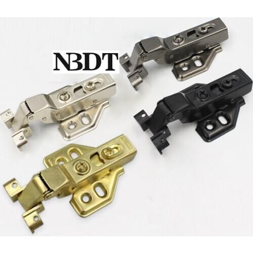 8Pcs Narrow Aluminum Mortise Frame Soft Close Hydraulic Glass Door Hinge Matte Gun Black Gold Wine Cabinet Cupboard Wardrobe