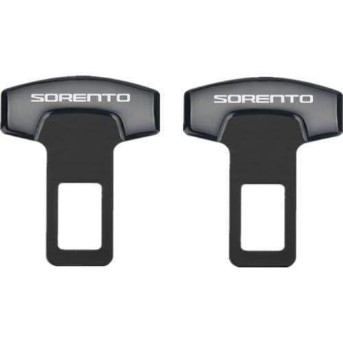 Car Styling for KIA SORENTO 2016 2017 2018 Accessories Safety Belt Buckles Car Safty Belt Alarm Canceler Stopper 2PCS