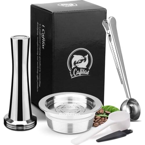 Reusable Refillable Coffee Capsule Cup For Lavazza A Modo Mio Jolie Espria Idola Stainless Steel Metal Coffee Capsules Cup Pod