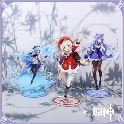 Genshin Impact Game Figure Xiao Diluc Ragnvindr Klee Acrylic Stand Kawaii Figure Decoration DIY Collection Model Toys Gifts