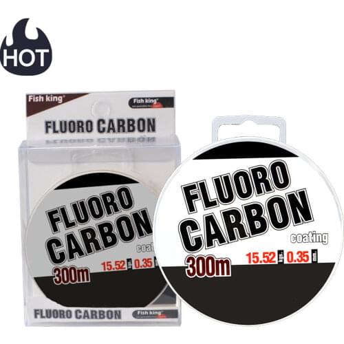 2021 Hot 300m High Quality Fluorocarbon Fishing Line Monofilament Nylon Strong Wire Fiber Coating Fly Fishing For Carp Fishing