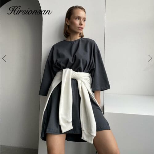 Модные платья-рубашки Hirsionsan China At AliExpress