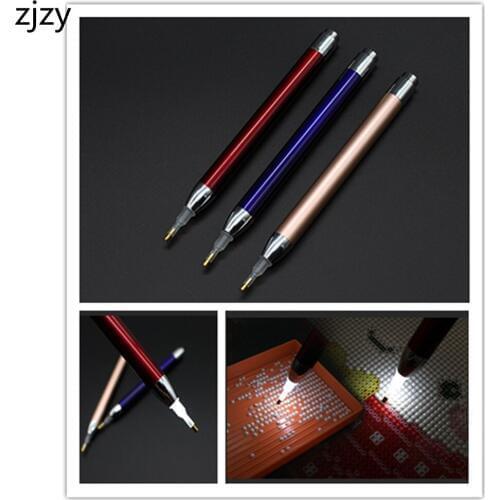 3pcs/Set Diamond Painting Tool Lighting Point Drill Pen For Square Round DIY Diamond Painting Accessories Luminous Pen