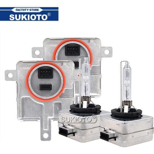 SUKIOTO 55W D3S HID Headlight Kit Xenon D1S D1R 4300K 5000K 6000K 8000K D3S D3R Car Light Ballast Kit For A1 A3 A4 A5 A6 Q5 Q7