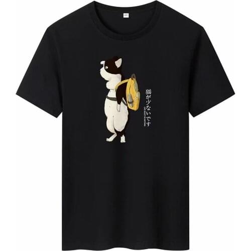 Summer Mens T Shirts Harajuku Korean Streetwear Short Sleeve Tops Tee Men Casual Men Clothing 100%Cotton Graphic T Shirts Men