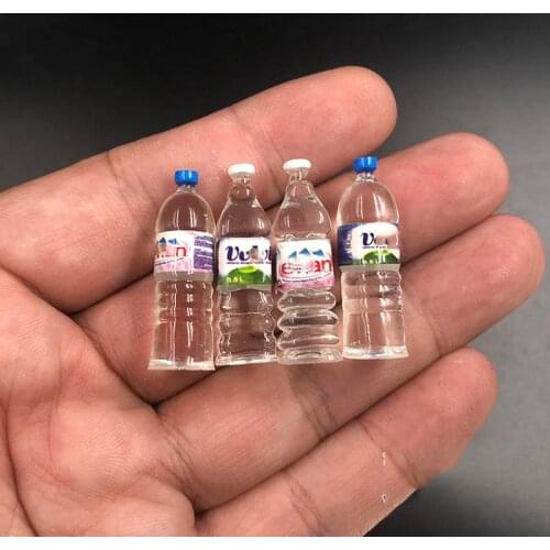 1pc 1/6 Scale Mini Mineral Water Bottles Models for 12''Figures Body DIY Scene Accessories